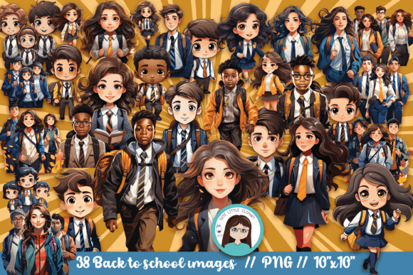 Back to School Children: A Delightful Collection for Creators