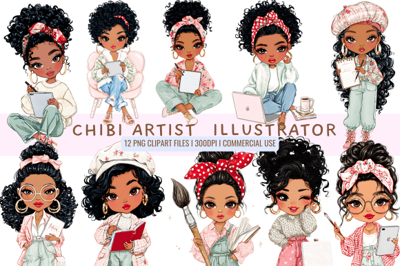 Chibi Artist & Illustrator Clipart: A Creative Toolkit