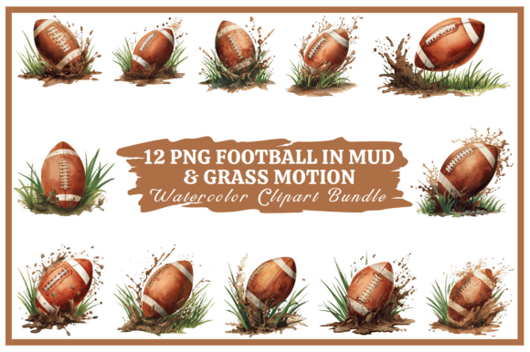 Football in Mud & Grass Motion Bundle: Authentic Texture for Dynamic Designs