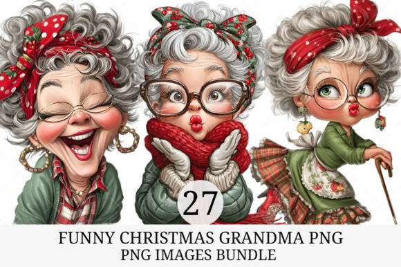 Funny Christmas Grandma PNG: Injecting Personality into Holiday Designs