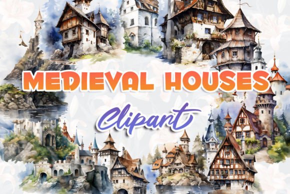 Medieval Houses Clipart: Your Key to Enchanting Visual Storytelling