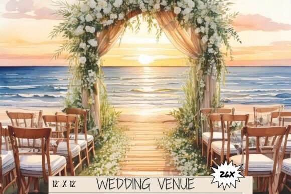 Watercolor Beach Wedding Venue JPG: A Designer's Coastal Toolkit