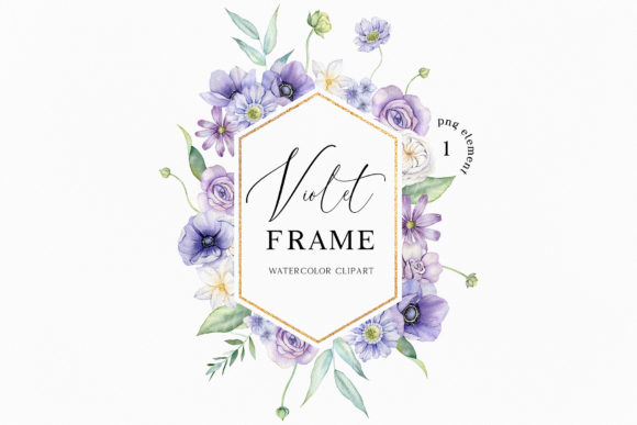 Watercolor Purple Violet Floral Frame: A Designer's Guide