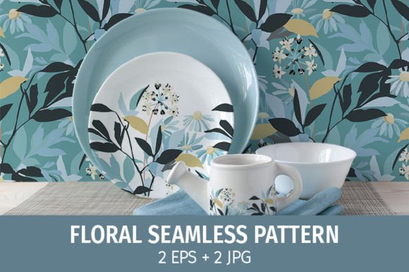 White, Blue on Turquoise: A Designer's Floral Toolkit
